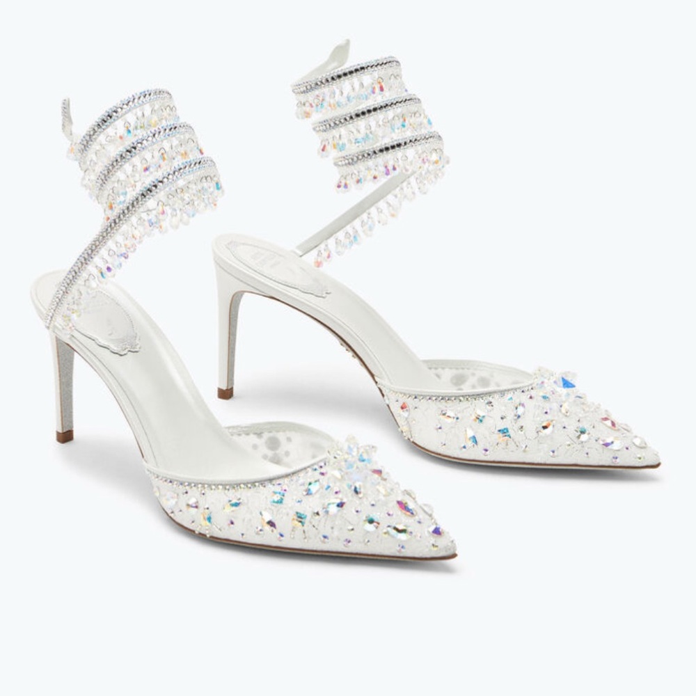 Rene Caovilla Cleo Chandelier Crystal Pumps